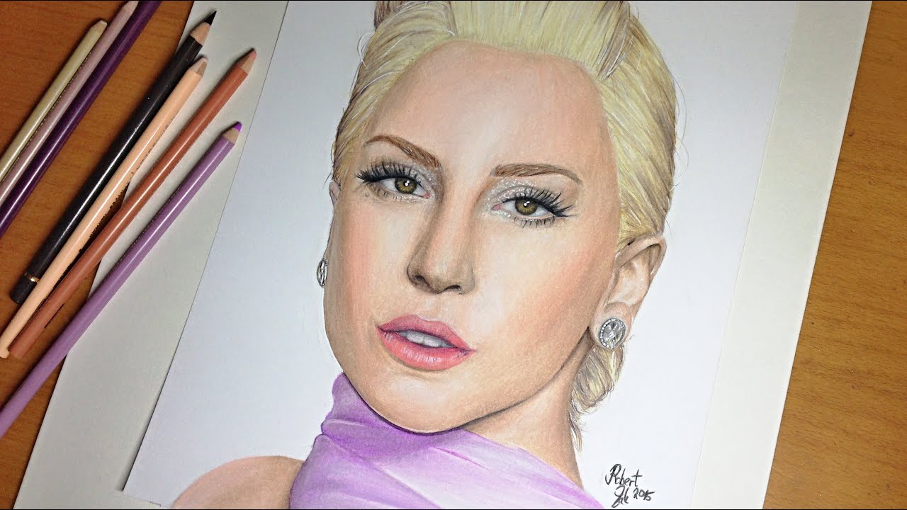 Lady Gaga Drawing Pictures