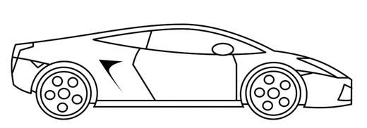 Lamborghini Drawing Art