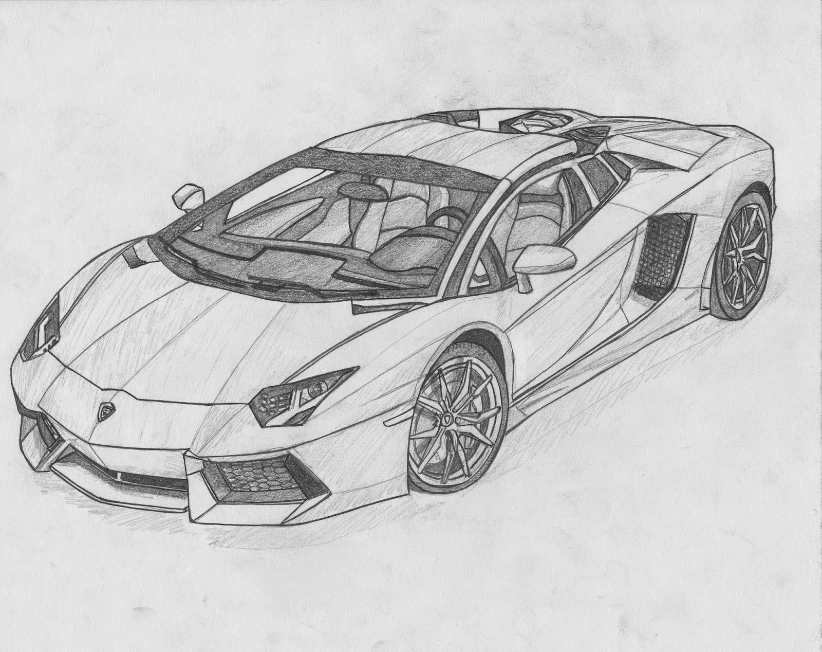 Lamborghini Drawing Pics - Drawing Skill