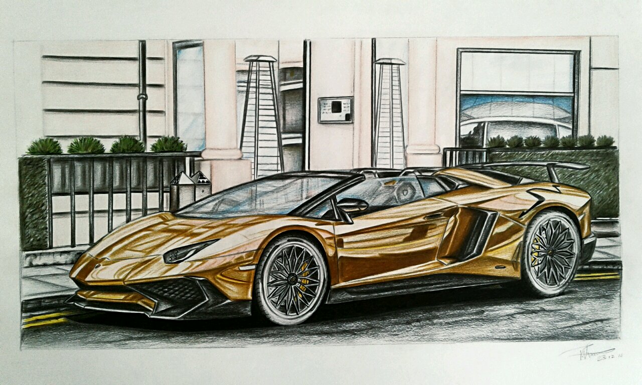 Lamborghini Drawing Picture