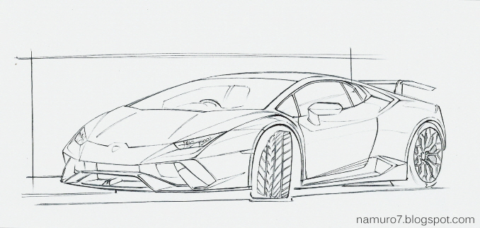 2023 Lamborghini Huracan Tecnica design sketches by Mitja Borkert Mitja  Borkert is a Head of Design at Lamborghini and tutor at… | Instagram