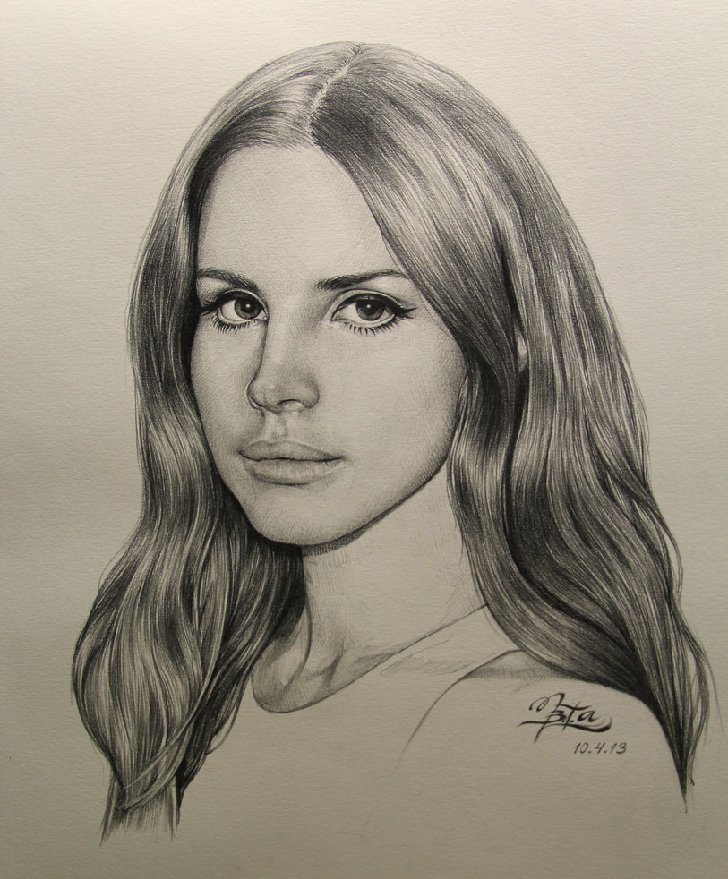 Lana Del Rey Drawing Art