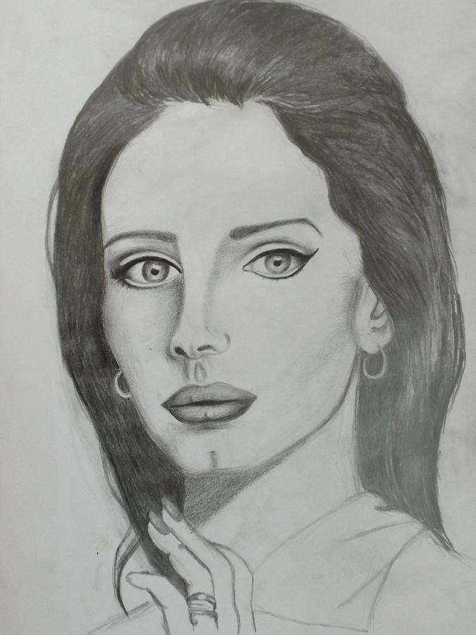 Lana Del Rey Drawing High-Quality