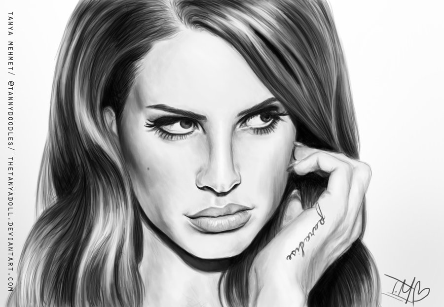 Lana Del Rey Drawing Pictures