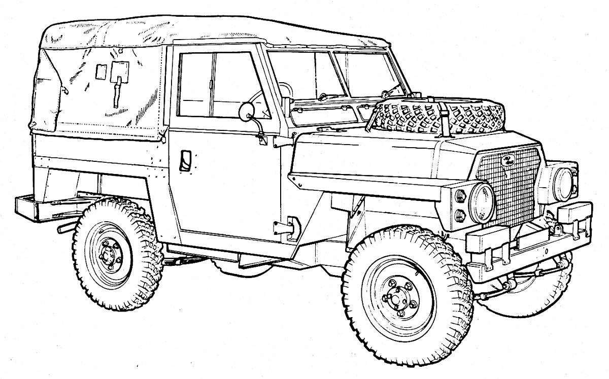 Land Rover Drawing Amazing