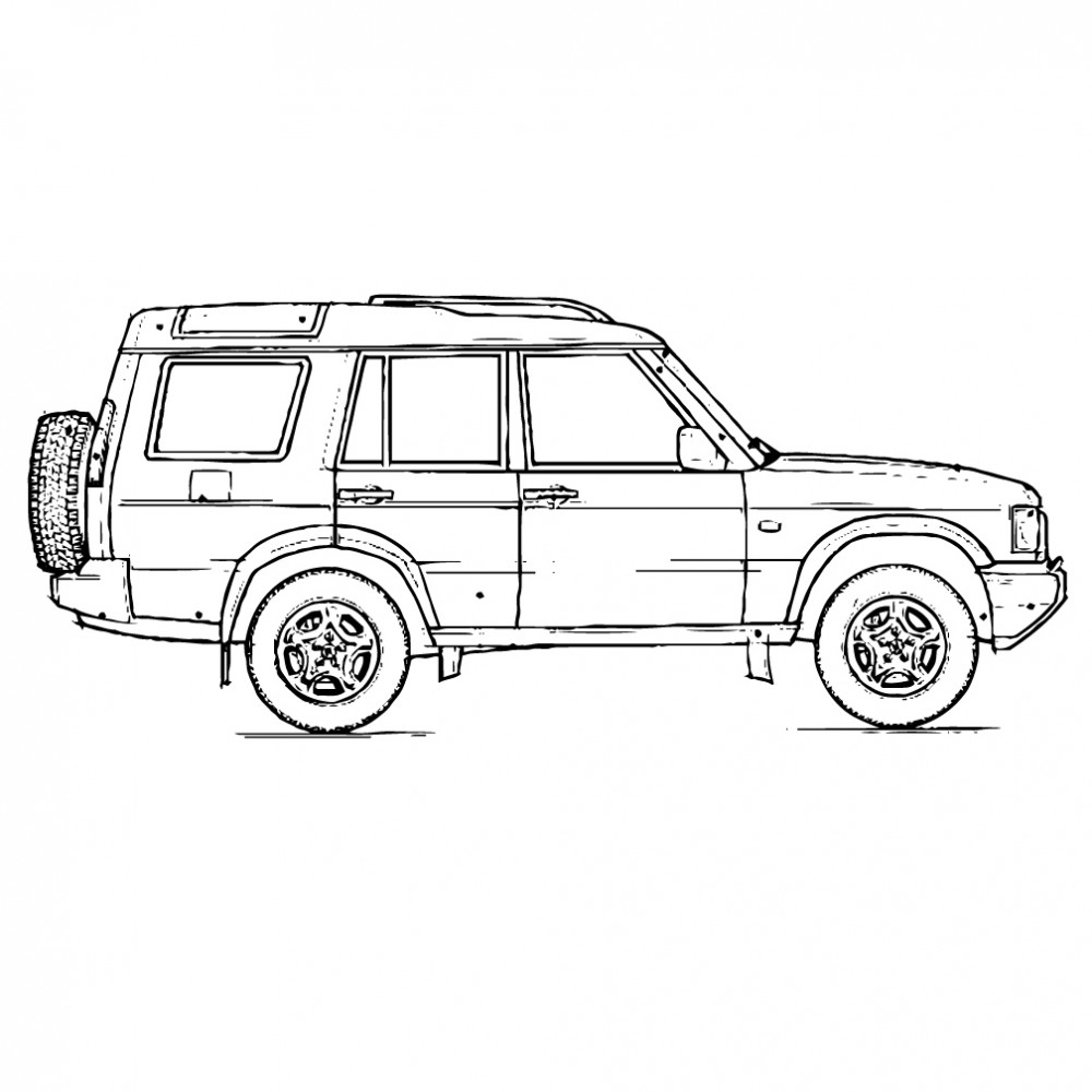 Land Rover Drawing Beautiful Image