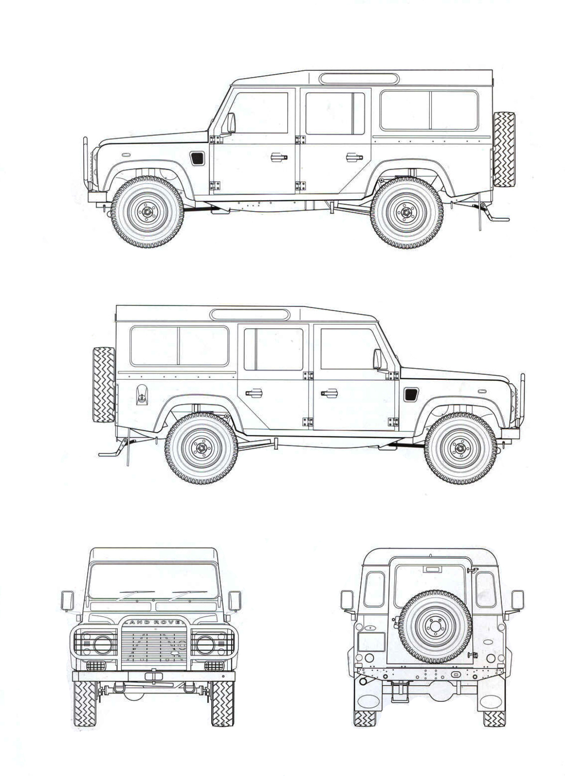 Land Rover Drawing Creative Art