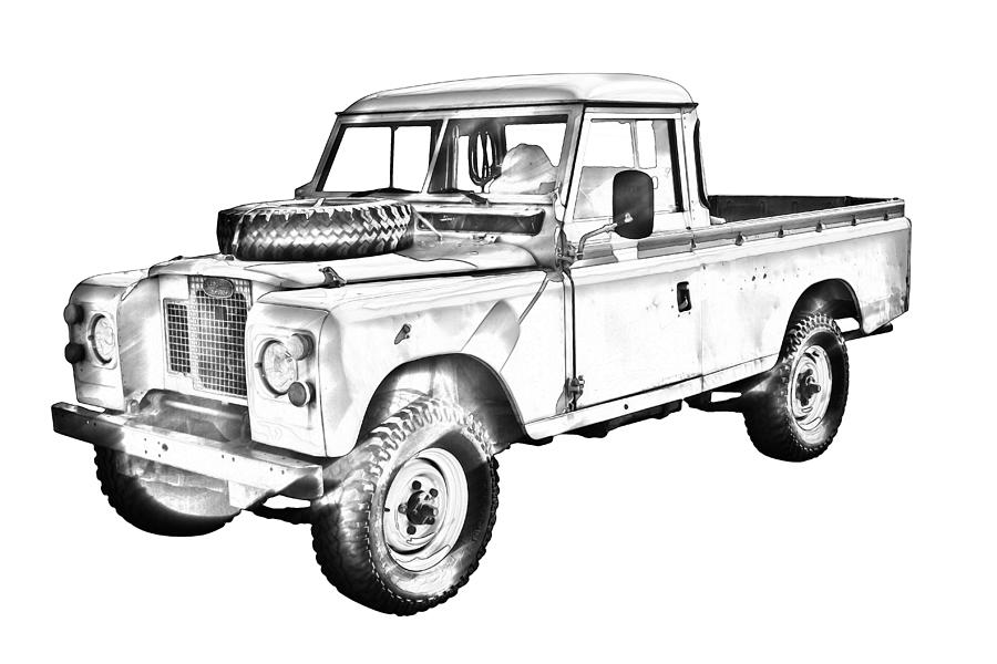 Land Rover Drawing Pics