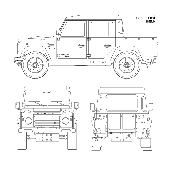 Land Rover Drawing Picture