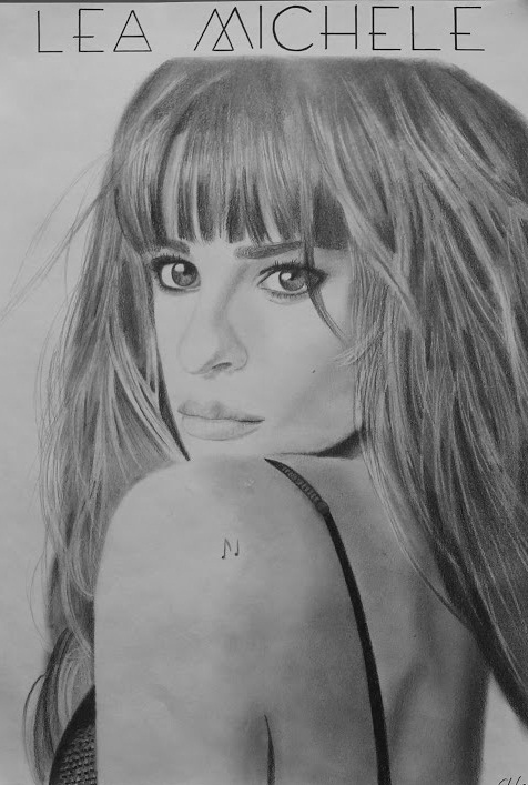 Lea Michele Art Drawing