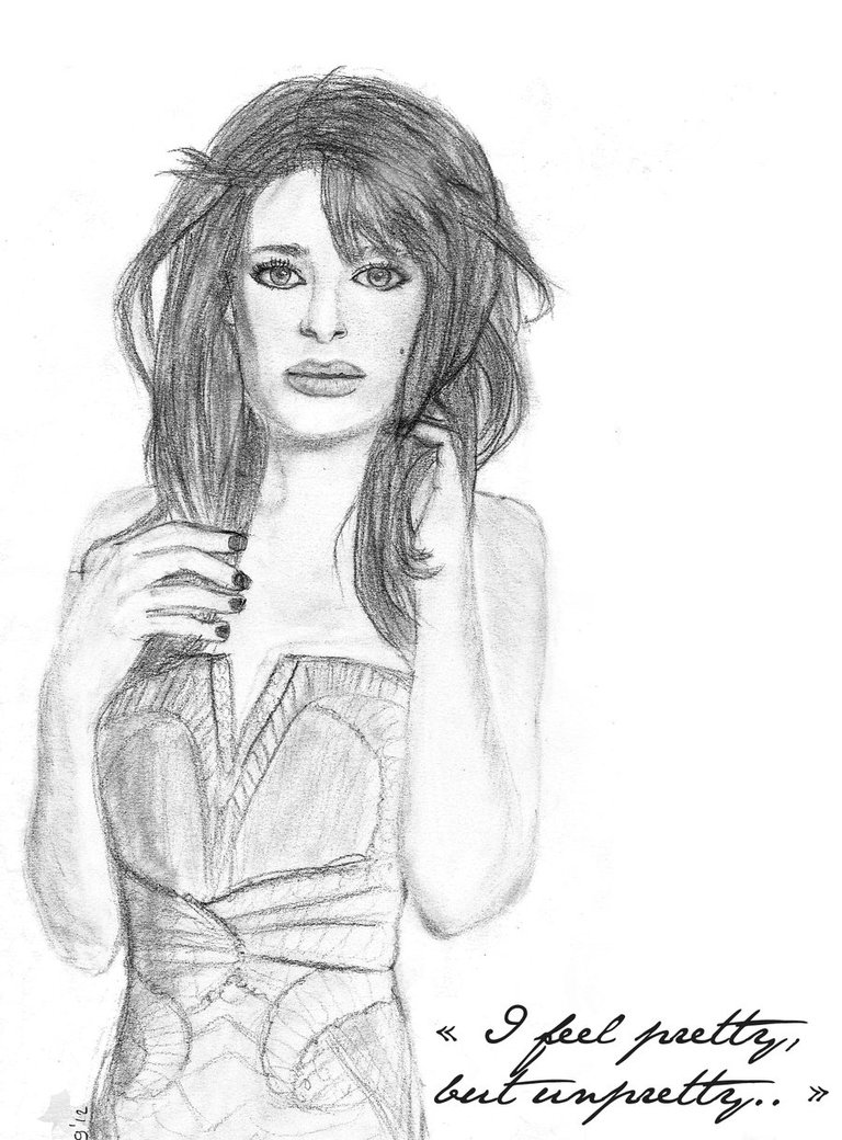 Lea Michele Drawing Beautiful Image