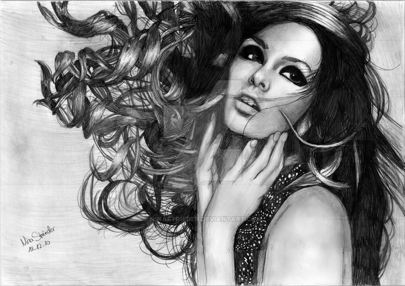 Leighton Meester Drawing Beautiful Image