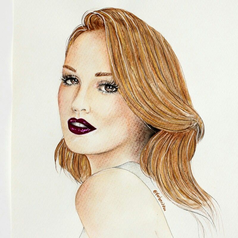 Leighton Meester Drawing Photo