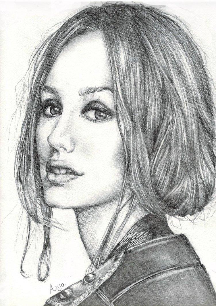 Leighton Meester Drawing Realistic