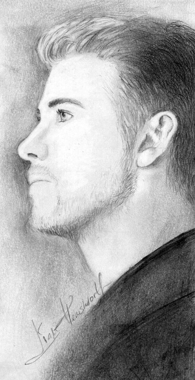 Liam Hemsworth Drawing High-Quality