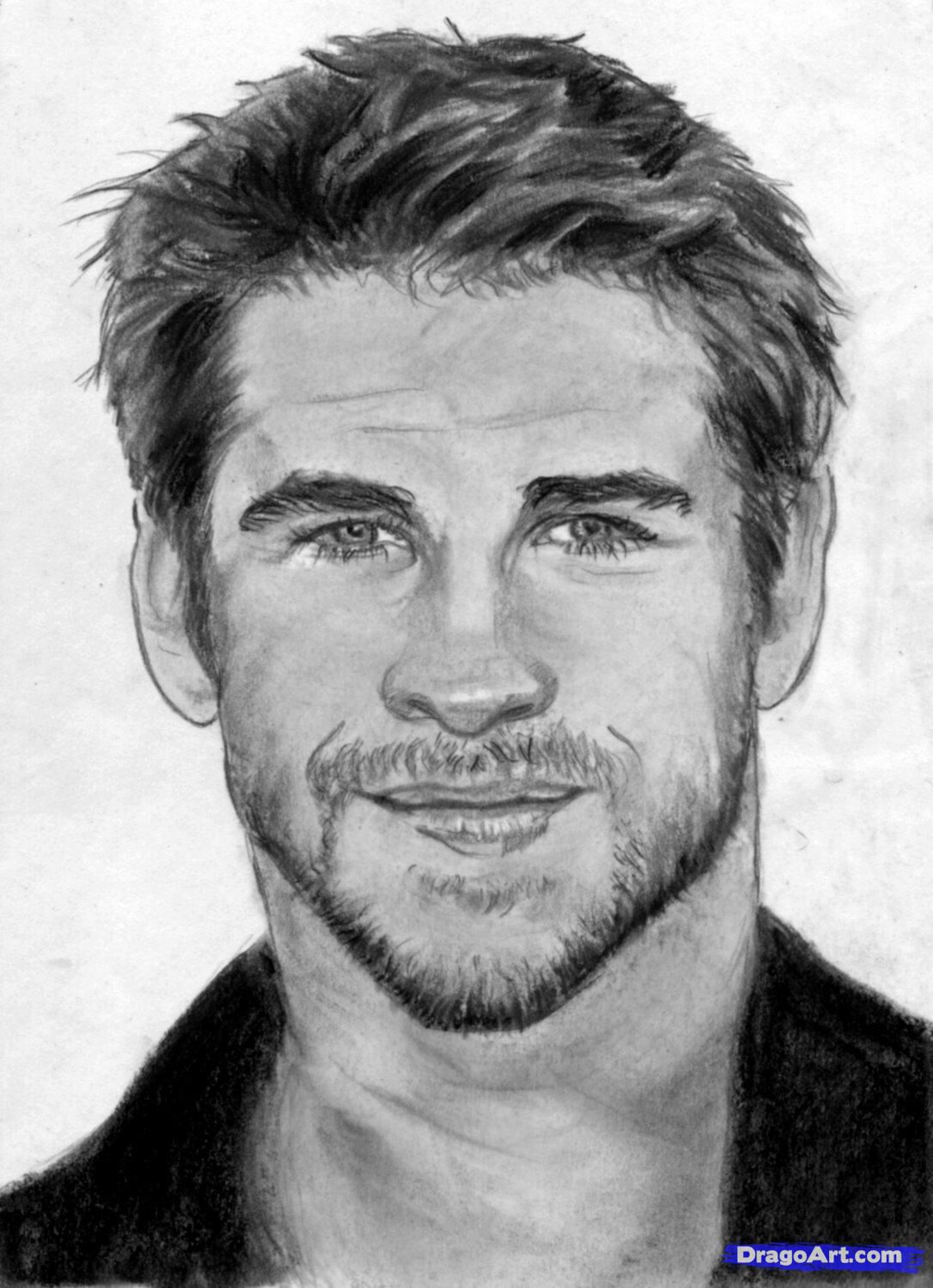 Liam Hemsworth Drawing Image