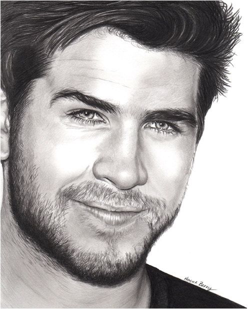 Liam Hemsworth Drawing Pics