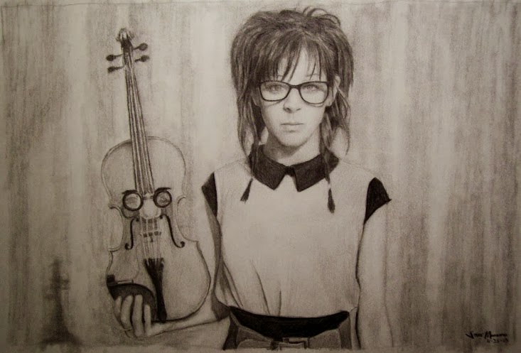 Lindsey Stirling Drawing Beautiful Art