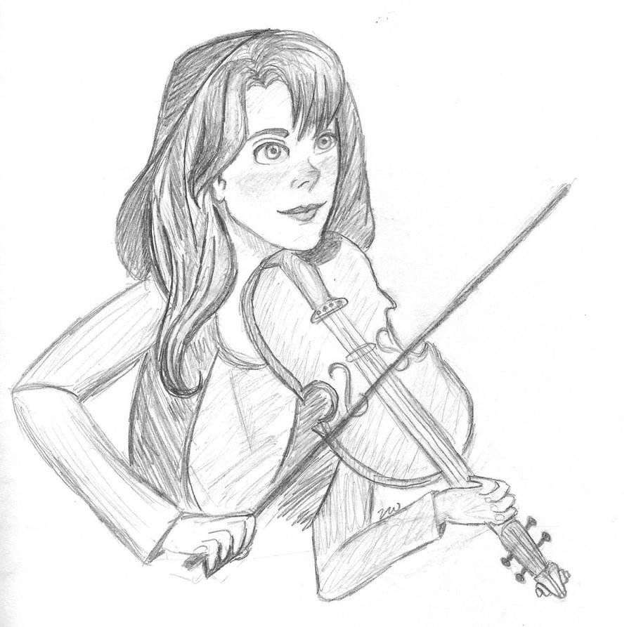 Lindsey Stirling Drawing Sketch