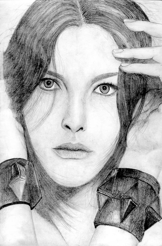 Liv Tyler Drawing Beautiful Art