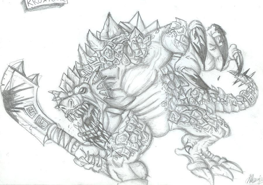 Lizardmen Drawing Pics