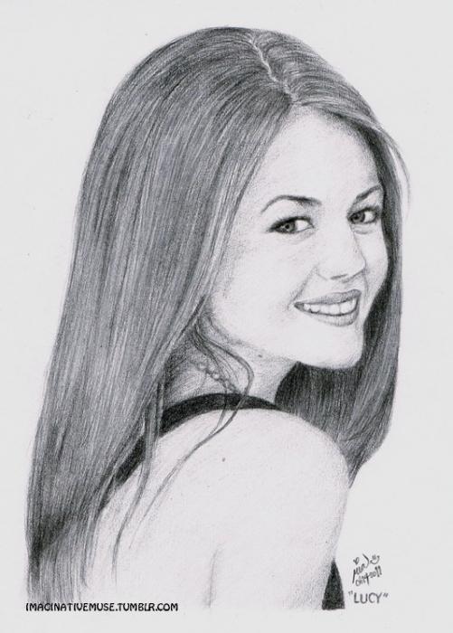Lucy Hale Drawing Best