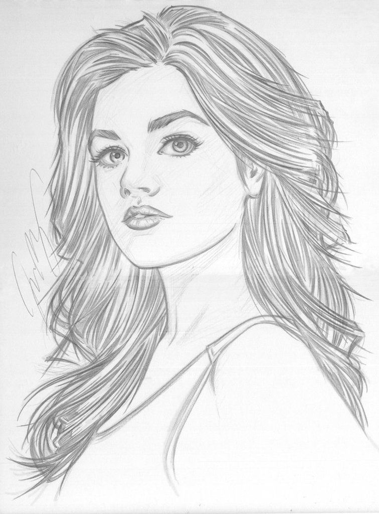 Lucy Hale Drawing Photo