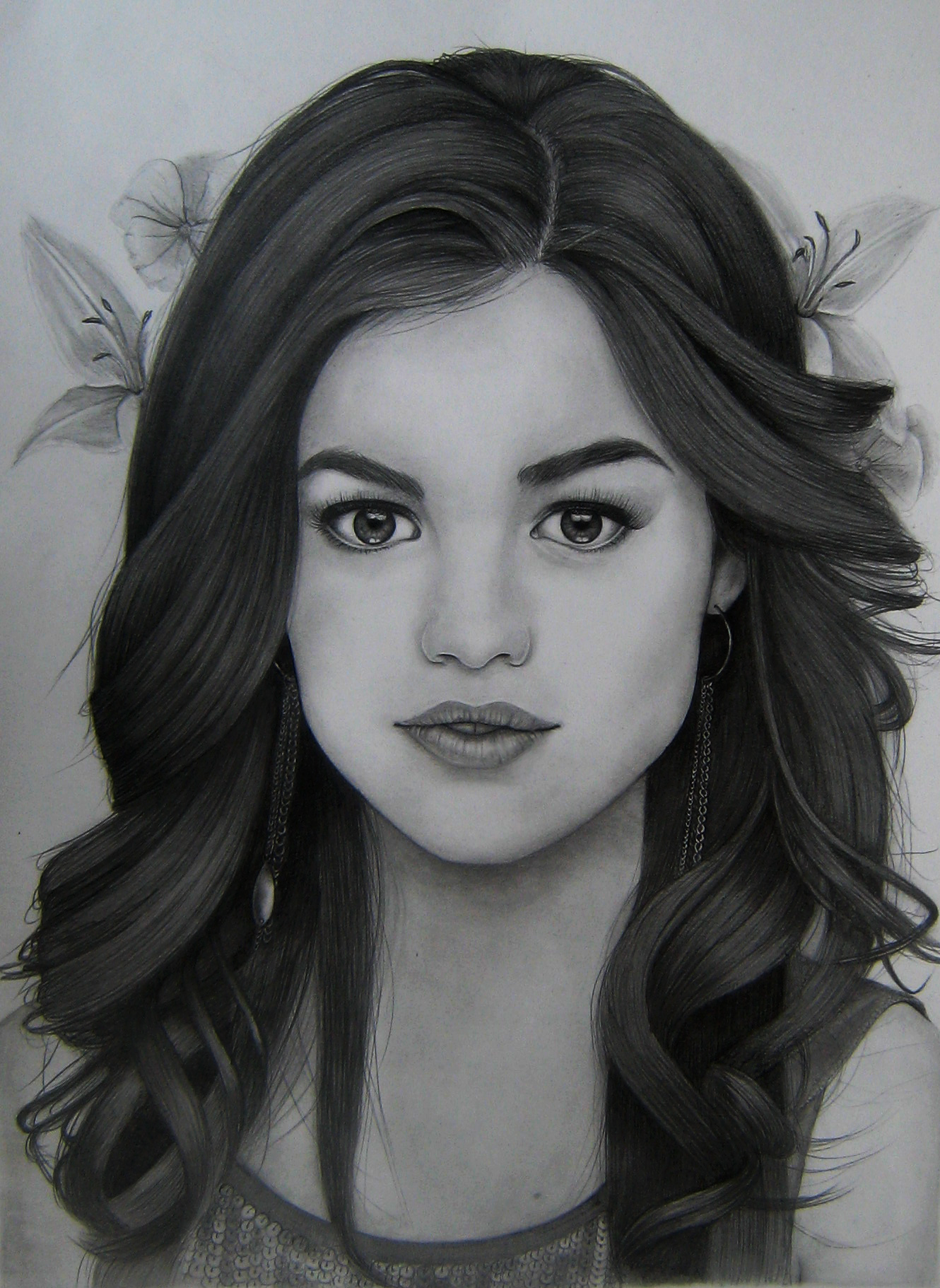 Lucy Hale Drawing Pics