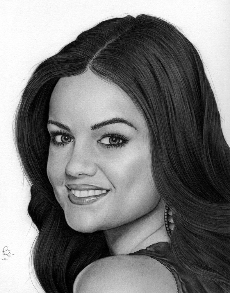 Lucy Hale Drawing Picture