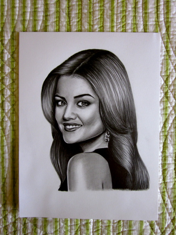 Lucy Hale Drawing Sketch