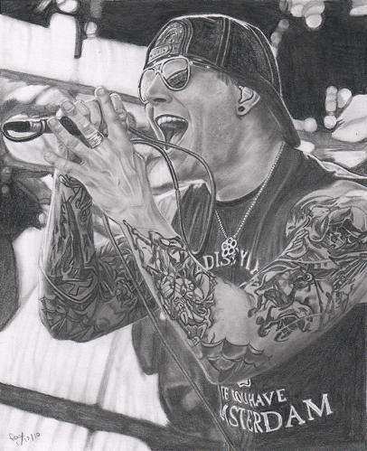 M Shadows Drawing Art