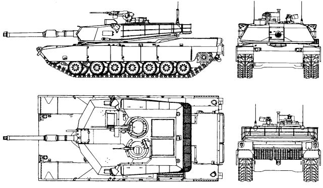 M1 Abrams Tank Drawing Best