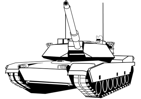 M1 Abrams Tank Drawing Photo