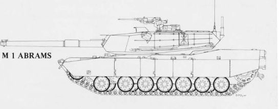 M1 Abrams Tank Drawing Pic