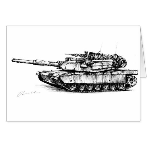 M1 Abrams Tank Drawing Pics