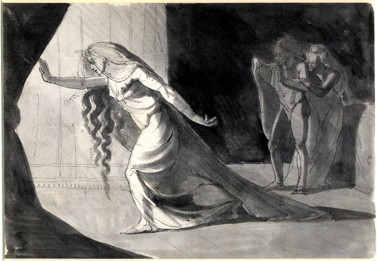 Macbeth And Lady Macbeth Drawing