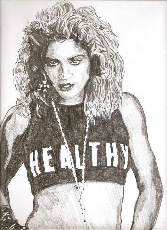 Madonna Drawing Amazing
