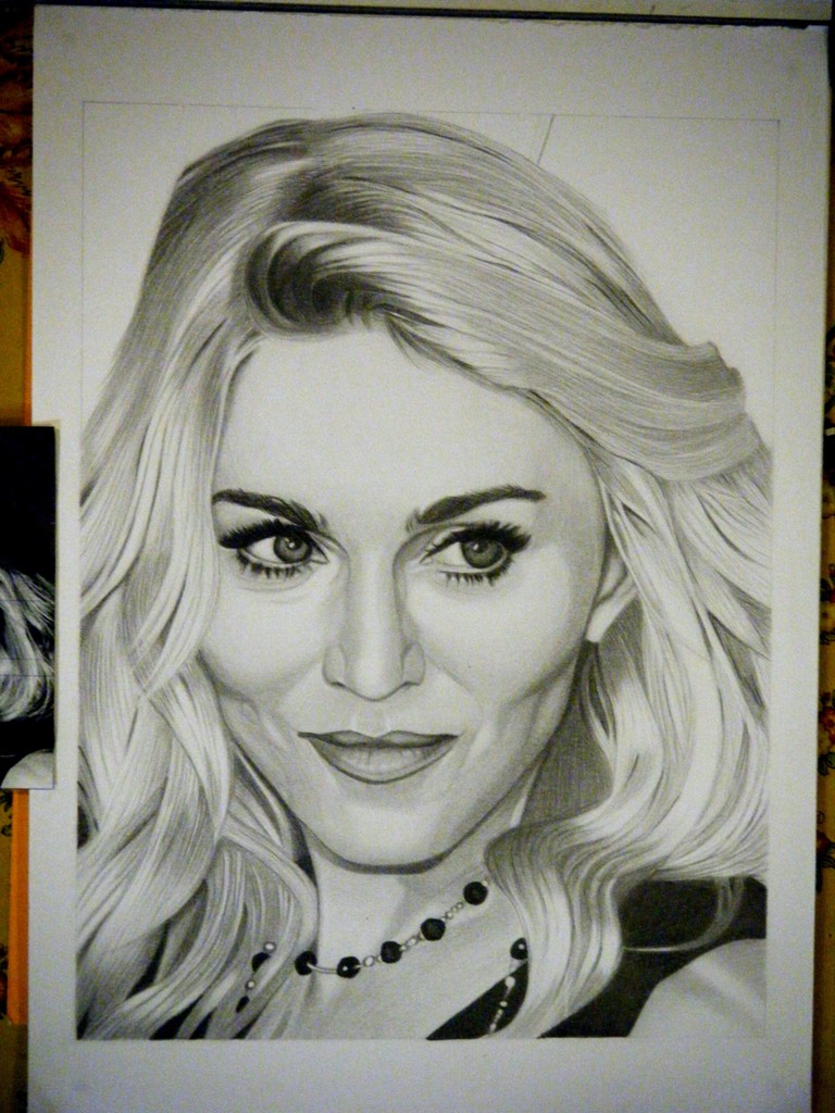 Madonna Drawing Art