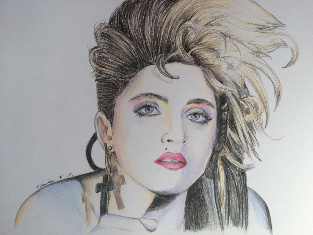 Madonna Drawing Image
