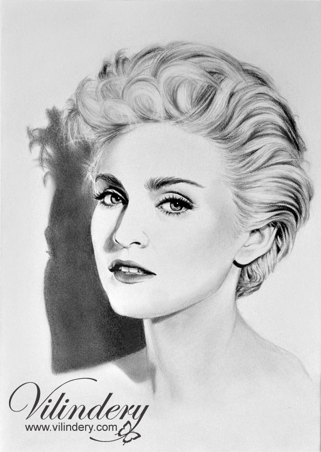 Madonna Drawing Realistic