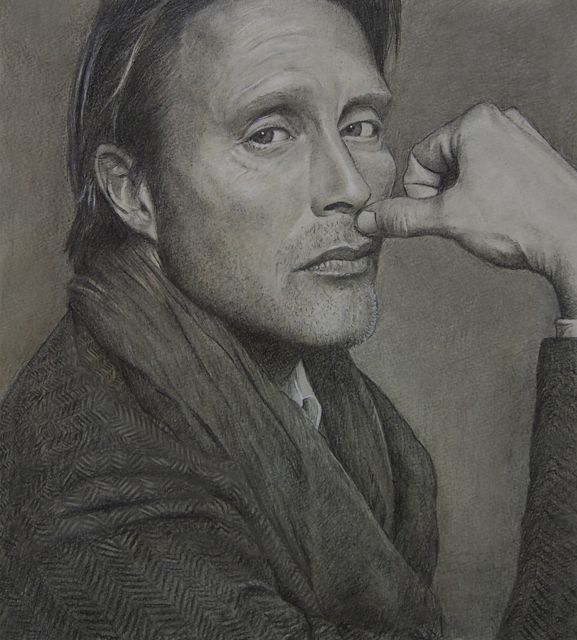 Mads Mikkelsen Drawing Picture