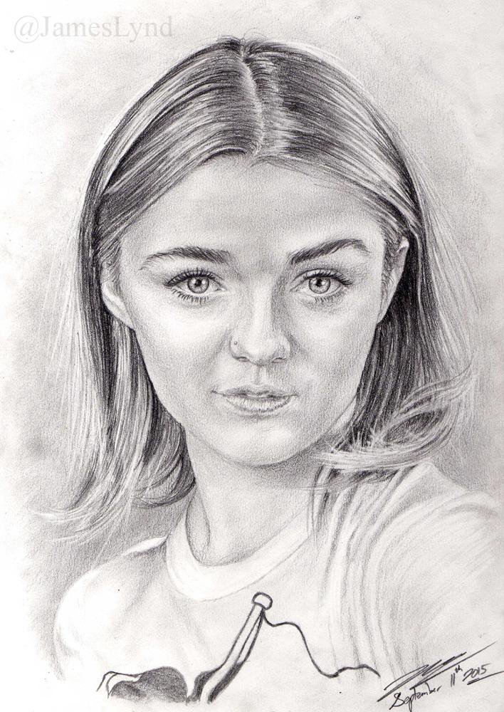 Maisie Williams Drawing Pic