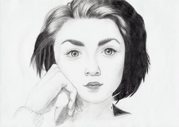 Maisie Williams Drawing Picture