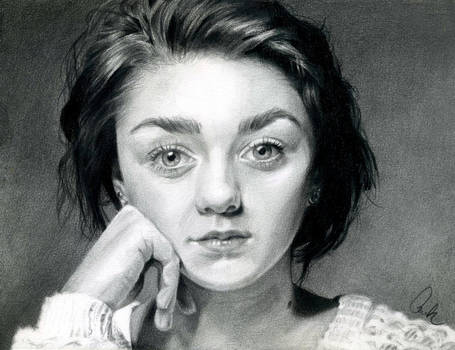 Maisie Williams Drawing Realistic