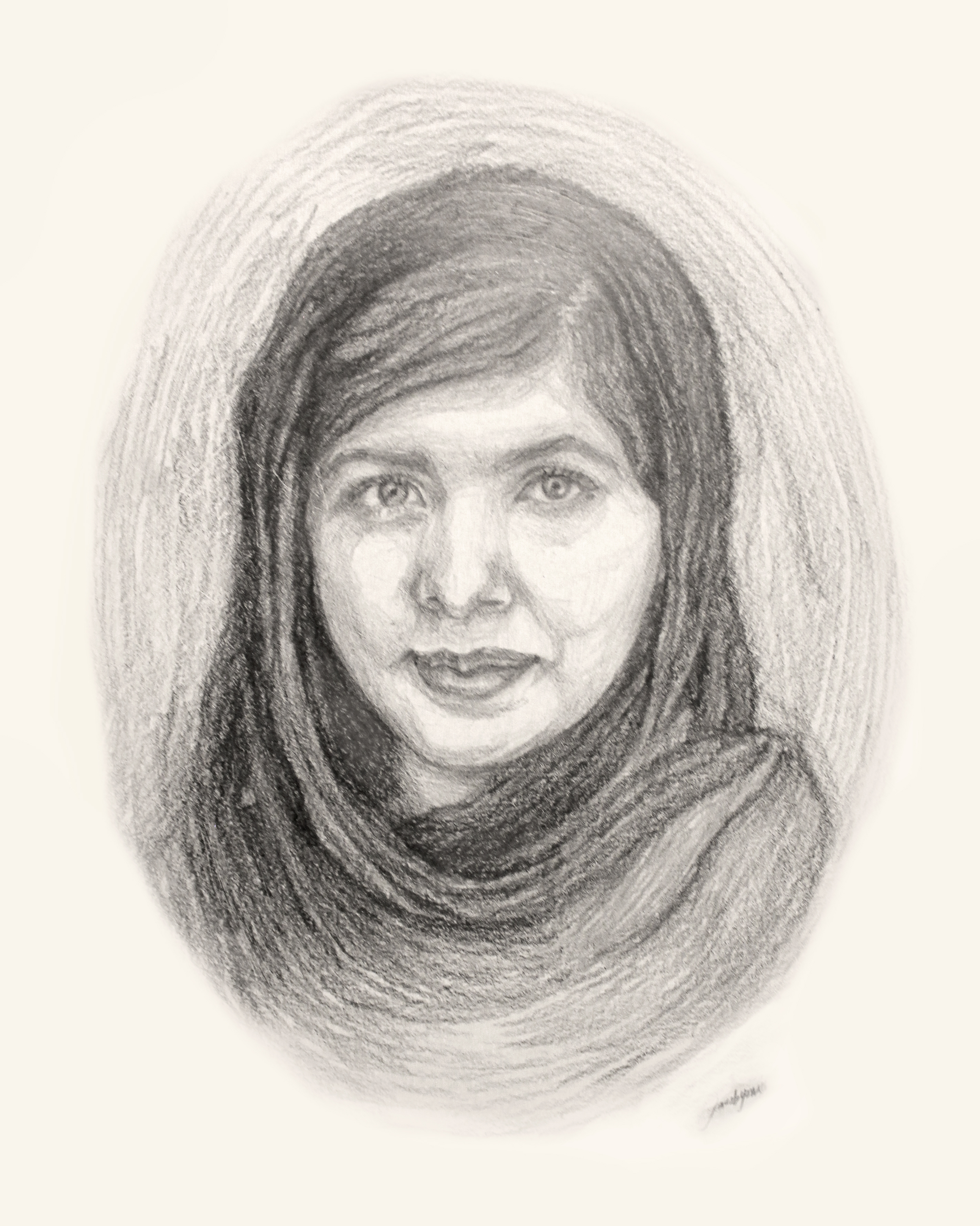 Malala Yousafzai Art Drawing
