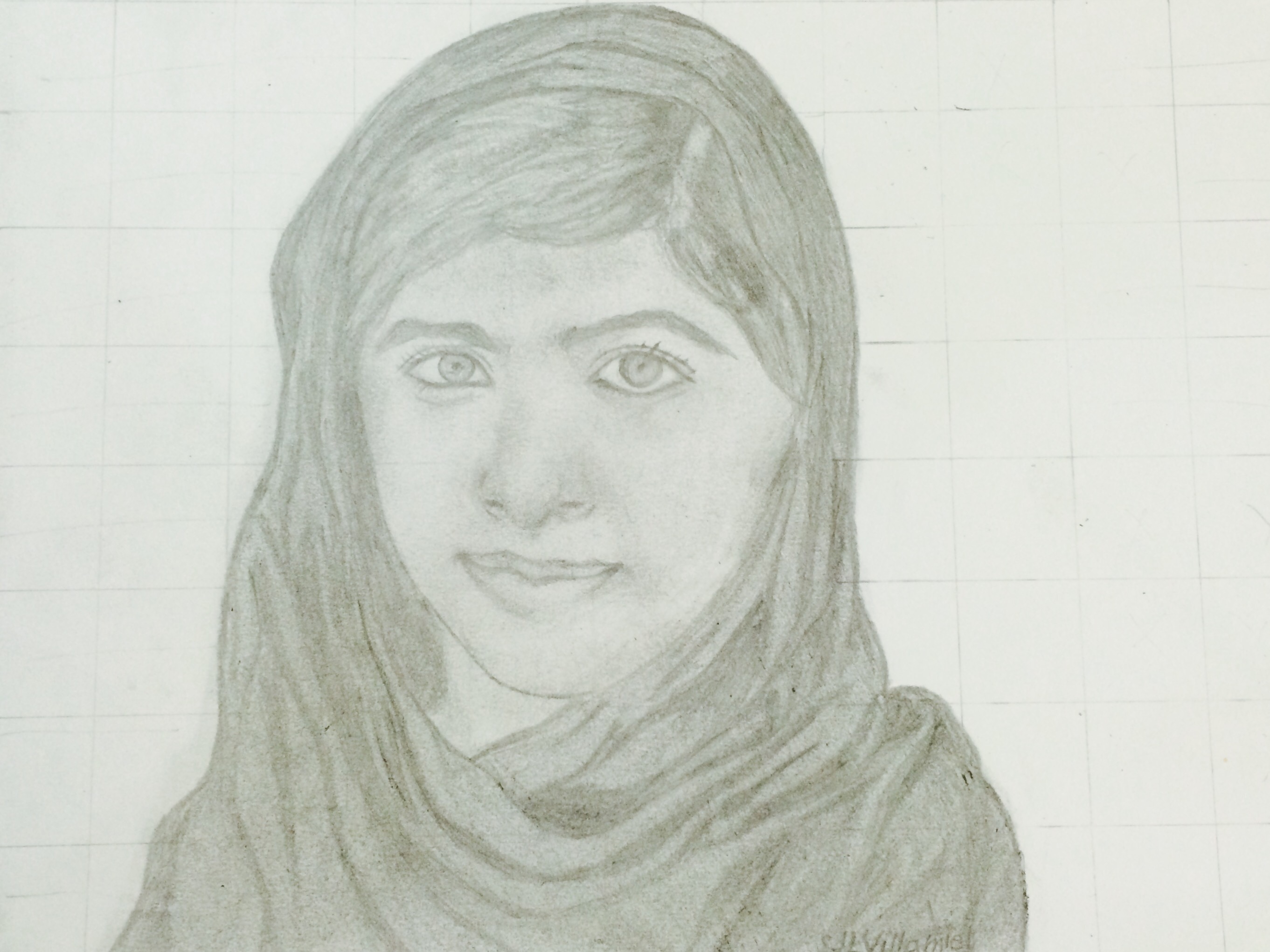 Malala Yousafzai Drawing Realistic