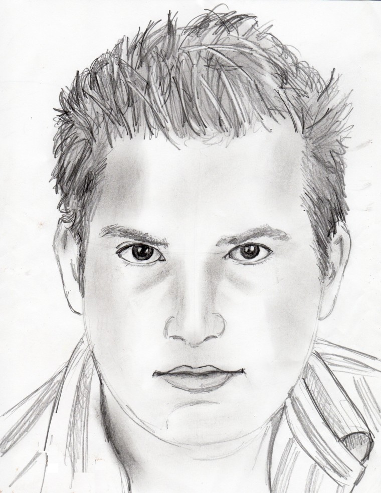 Male Face Drawing Photo