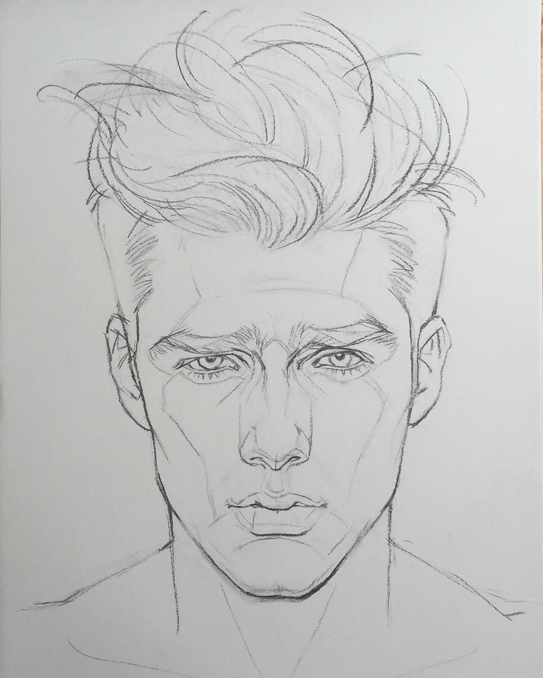 Male Face Drawing Pics - Drawing Skill