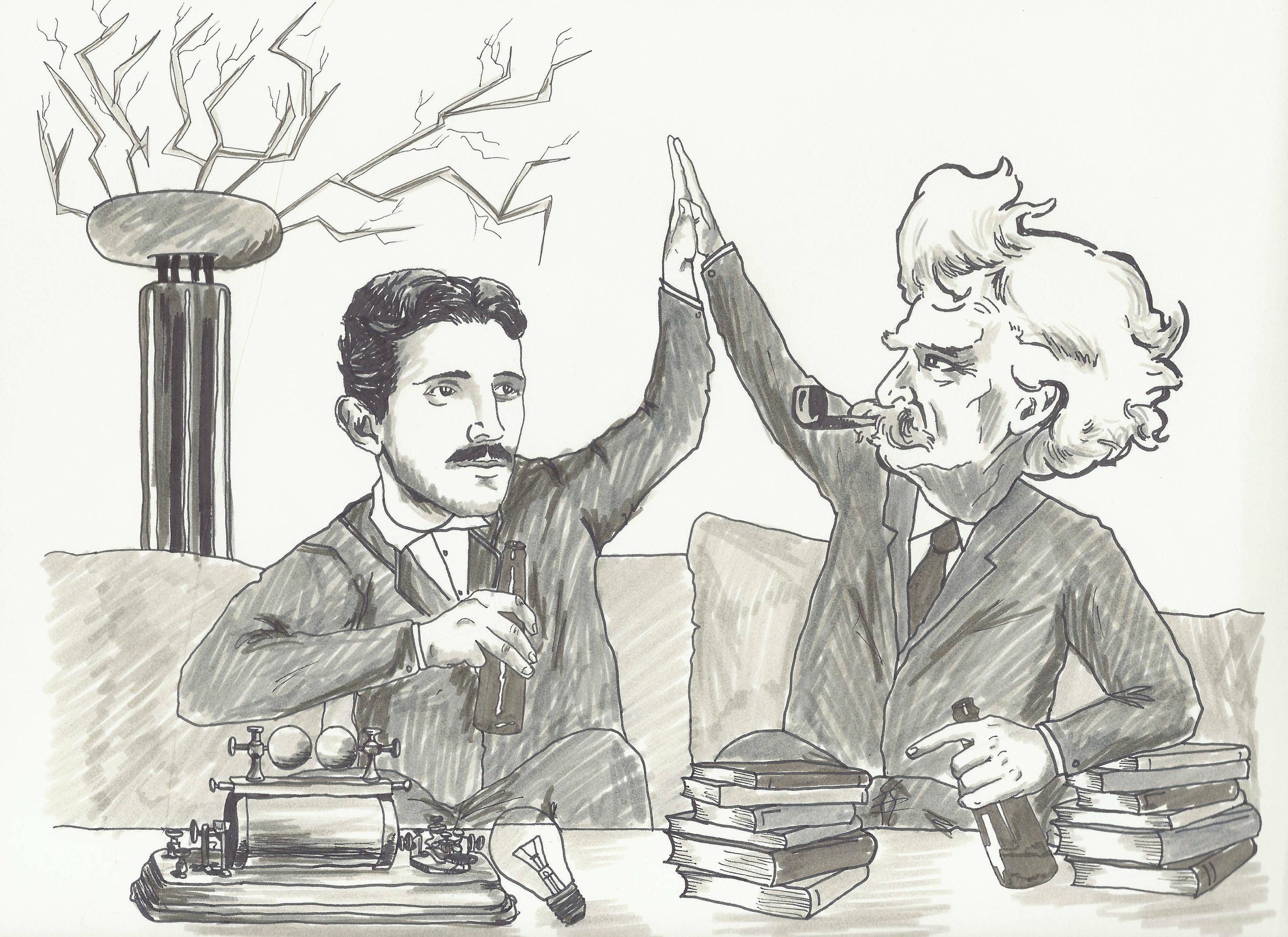 Mark Twain Drawing Image