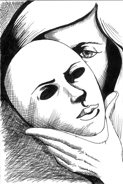 Mask Drawing Beautiful Image